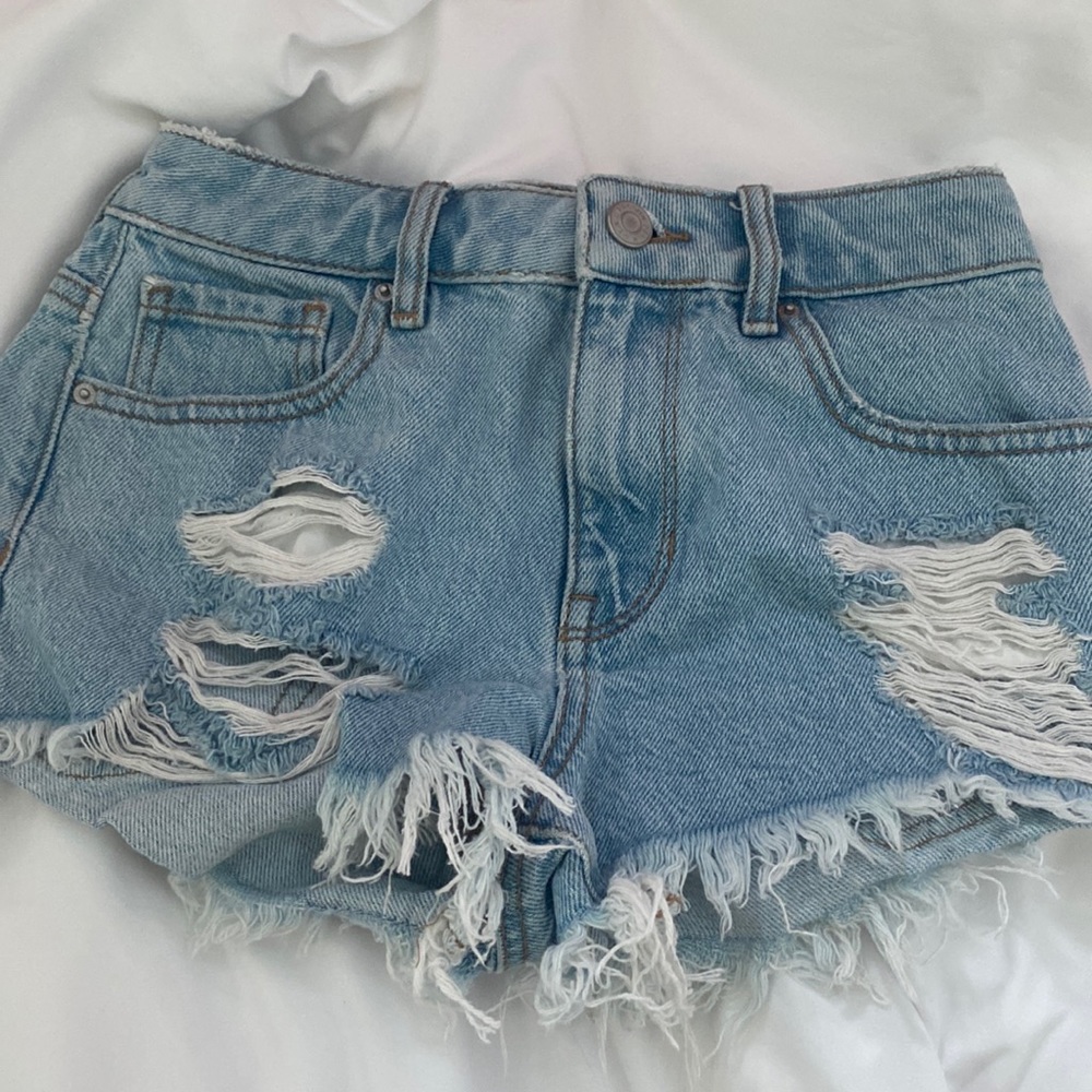 PACSUN ripped denim shorts